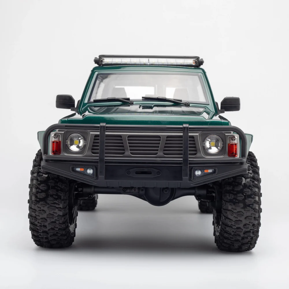 Yikong 1/10 4WD Tank Turn RC BL Crawler - Green - Image 3