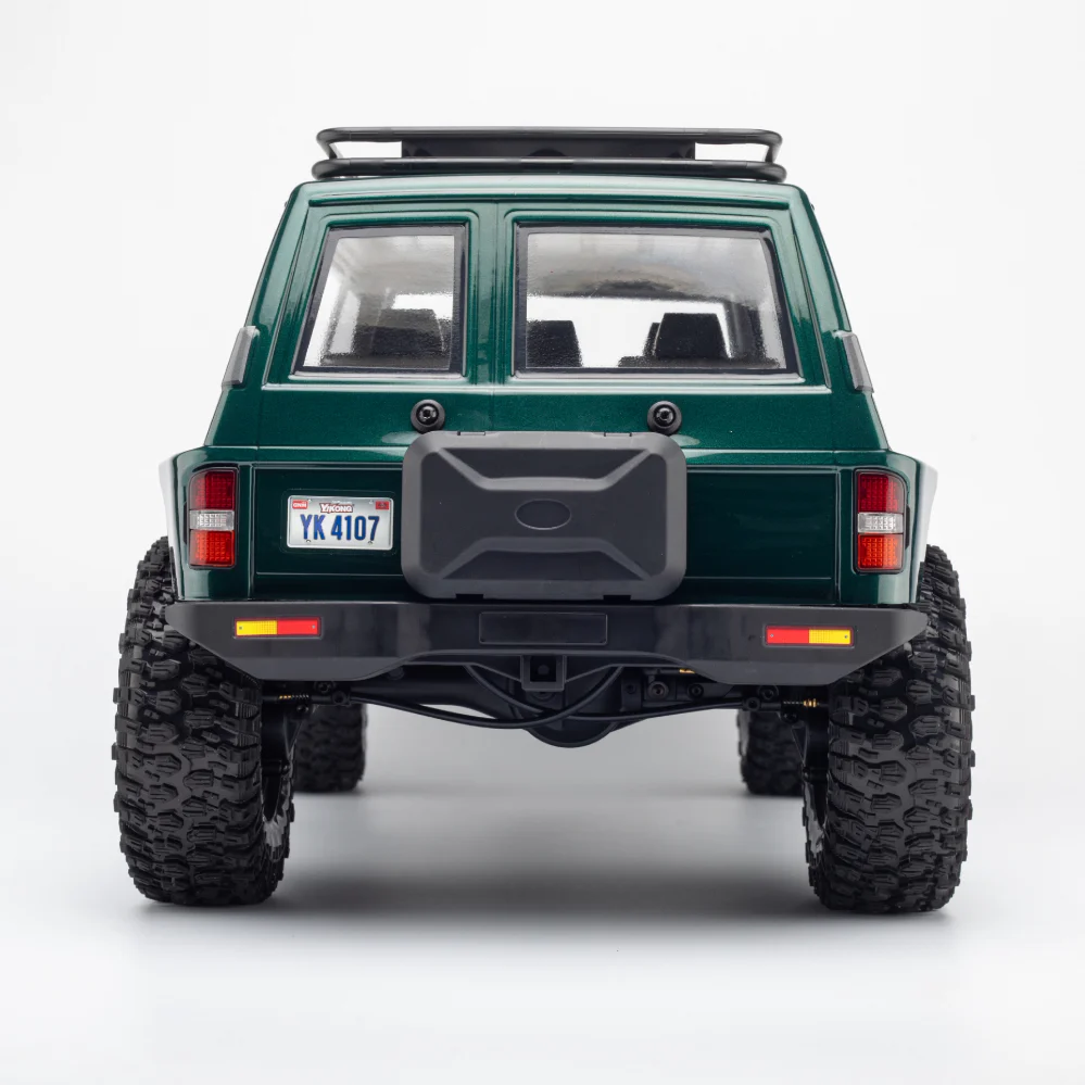 Yikong 1/10 4WD Tank Turn RC BL Crawler - Green - Image 6