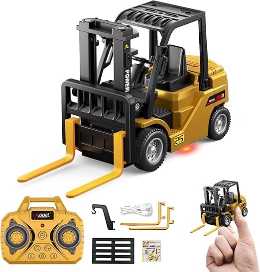 Trasped 1/64 RC Forklift Toy, Remote Control Forklift